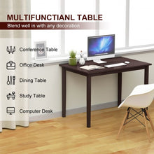 Load image into Gallery viewer, Modern Rectangle Dining Table with Wooden Legs
