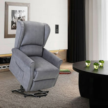 Load image into Gallery viewer, Electric Massage Vibration Power Lift Recliner Chair-Light Gray