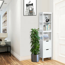 Load image into Gallery viewer, 5-Tier Multifunctional Bathroom Floor Cabine Storage with 2 Drawers