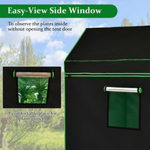Load image into Gallery viewer, Mylar Hydroponic Grow Tent Roof Cube with Zipped Doors Observation Windows and Vents -60 x 60 x 72 inch