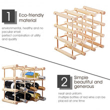 Load image into Gallery viewer, Wooden Bottle Rack Wine Holder for 12 Bottles