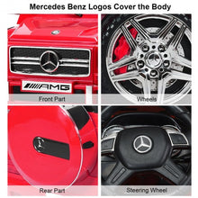 Load image into Gallery viewer, Mercedes Benz G65 Licensed Remote Control Kids Riding Car-Red