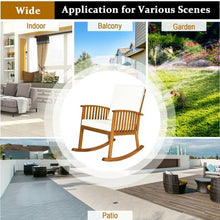 Load image into Gallery viewer, Outdoor Acacia Garden Wood Rocking Chair
