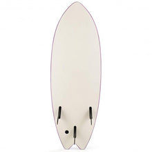 Load image into Gallery viewer, 5'5" Ocean Foamie SurfBoard with Rope and 3 Fins-Pink