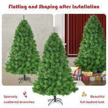 Load image into Gallery viewer, 7 ft Hinged Artificial Christmas Tree Holiday Decoration with Stand