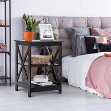 Load image into Gallery viewer, 3-Tier Living Room Display Storage Shelf Nightstand-Coffee