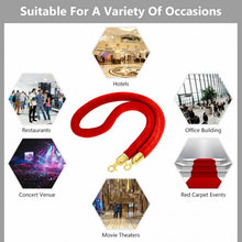 Load image into Gallery viewer, 2pcs Barrier Crowd Control Stanchion Queue Velvet Rope