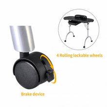 Load image into Gallery viewer, Manicure Nail Table Portable Station Desk Spa Beauty Salon Equipment Color-Black