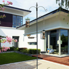 Load image into Gallery viewer, Wild Bird Feeder Planter Hanger with Mesh Tray and Bird Bath