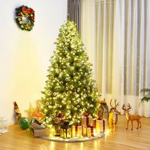 Load image into Gallery viewer, Pre-Lit Artificial PVC Christmas Tree with LED Lights & Stand-7'