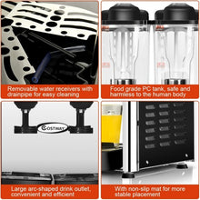 Load image into Gallery viewer, 9.5 Gallon 2 Tanks Stainless Steel Cold Beverage Juice Dispenser