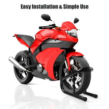 Load image into Gallery viewer, Motorcycle Wheel Chock Kit Scooter Bike Stand Trailer Truck Mount