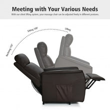 Load image into Gallery viewer, Electric Power Lift Recliner Chair with Remote Control-Coffee