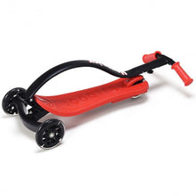 Load image into Gallery viewer, Folding Kids C Shape Anti-Collision Adjustable Kick Scooter -Red