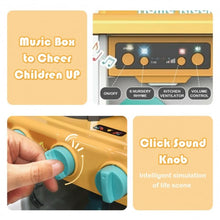 Load image into Gallery viewer, Kitchen Playset with Realistic Lights & Sounds-Yellow