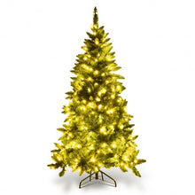 Load image into Gallery viewer, 5' / 6' Prelit Artificial Half Christmas Tree with 8 Flash Modes-5'