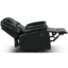 Load image into Gallery viewer, Recliner Chair Lounger Single Sofa for Home Theater Seating with Footrest Armrest-Black