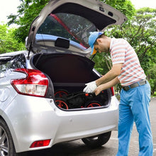 Load image into Gallery viewer, Folding 3 Wheels Golf Push Cart with Bag Scoreboard Adjustable Handle -Red