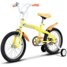 Load image into Gallery viewer, 16" Outdoor Sports Kids Bicycle with Training Wheels Bell-Yellow