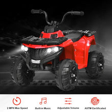 Load image into Gallery viewer, 6V Battery Powered Kids Electric Ride on ATV-Red