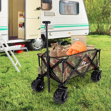 Load image into Gallery viewer, Collapsible Outdoor Utility Garden Trolley Folding Wagon-Camouflage