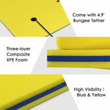 Load image into Gallery viewer, 9' x 6' 3 Layer Floating Water Pad Foam Mat -Yellow