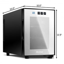 Load image into Gallery viewer, 6 Bottle Freestanding Thermoelectric Wine Cooler Freestanding