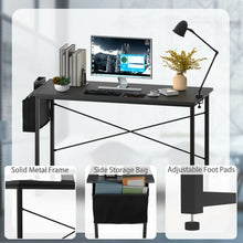Load image into Gallery viewer, Modern Computer Desk Study Writing Table with Storage Bag for Home and Office-L