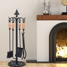 Load image into Gallery viewer, 5 Pieces Fireplace Iron Tools Set