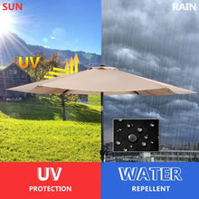 Load image into Gallery viewer, 10FT Patio Umbrella 6 Ribs Market Steel Tilt W/ Crank Outdoor Garden without Weight Base-beige