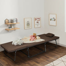 Load image into Gallery viewer, Folding Guest Sleeper Bed w/6 Position Adjustment-Brown