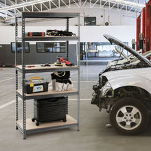 Load image into Gallery viewer, 5-Tier Steel Shelving Unit Storage Shelves Heavy Duty Storage Rack-Gray