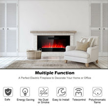 Load image into Gallery viewer, Recessed Wall Mounted Standing Electric Heater Electric Fireplace-36"