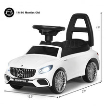 Load image into Gallery viewer, Licensed Mercedes Benz Kids Ride On Push Car-White