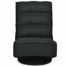 Load image into Gallery viewer, 5-Position Folding Floor Gaming Chair-Black