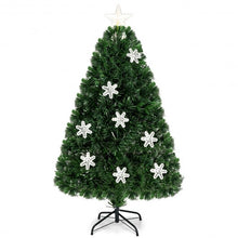 Load image into Gallery viewer, 4' LED Optic Artificial Christmas Tree with Snowflakes