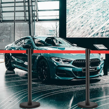 Load image into Gallery viewer, 6 pcs Black Stanchion Posts Queue Pole