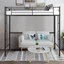 Load image into Gallery viewer, Metal Twin Loft Ladder Beds-Black