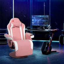 Load image into Gallery viewer, Ergonomic High Back Massage Gaming Chair with Pillow-Pink