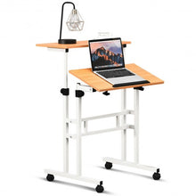 Load image into Gallery viewer, 2 in 1 Height Adjustable Sit Standing Computer Desk