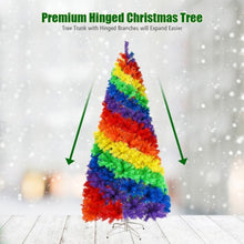 Load image into Gallery viewer, 7 ft Artificial Hinged Traditional Christmas Tree with Metal Stand