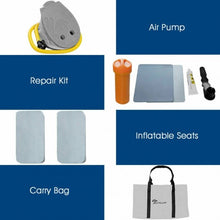 Load image into Gallery viewer, 2-3 Person Inflatable Air Pump Fishing Boat With Oars-Blue