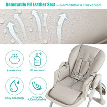 Load image into Gallery viewer, Baby Convertible High Chair with Wheels-Gray