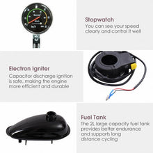 Load image into Gallery viewer, 80cc 2-Stroke Bicycle Gasoline Engine Motor Kit DIY Motorized Bike BlackNew Gray