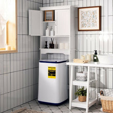 Load image into Gallery viewer, Over the Toilet Storage Cabinet Bathroom Organizer with Adjustable Shelf-White