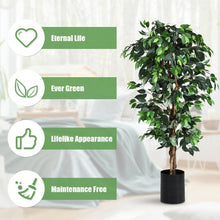Load image into Gallery viewer, 6 Ft Artificial Ficus Silk Tree