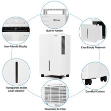 Load image into Gallery viewer, Portable 70 Pint Humidity Control up to 4500 Sq. Ft. Dehumidifier