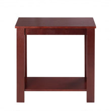 Load image into Gallery viewer, Espresso Wooden Sofa End Table Side Table