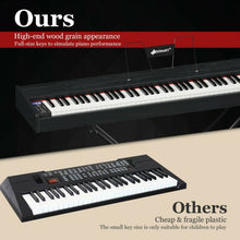 Load image into Gallery viewer, 88-Key Full Size Digital Piano Weighted Keyboard with Sustain Pedal-Black