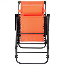 Load image into Gallery viewer, Zero Gravity Folding Rocking Chair Rocker Porch-Orange